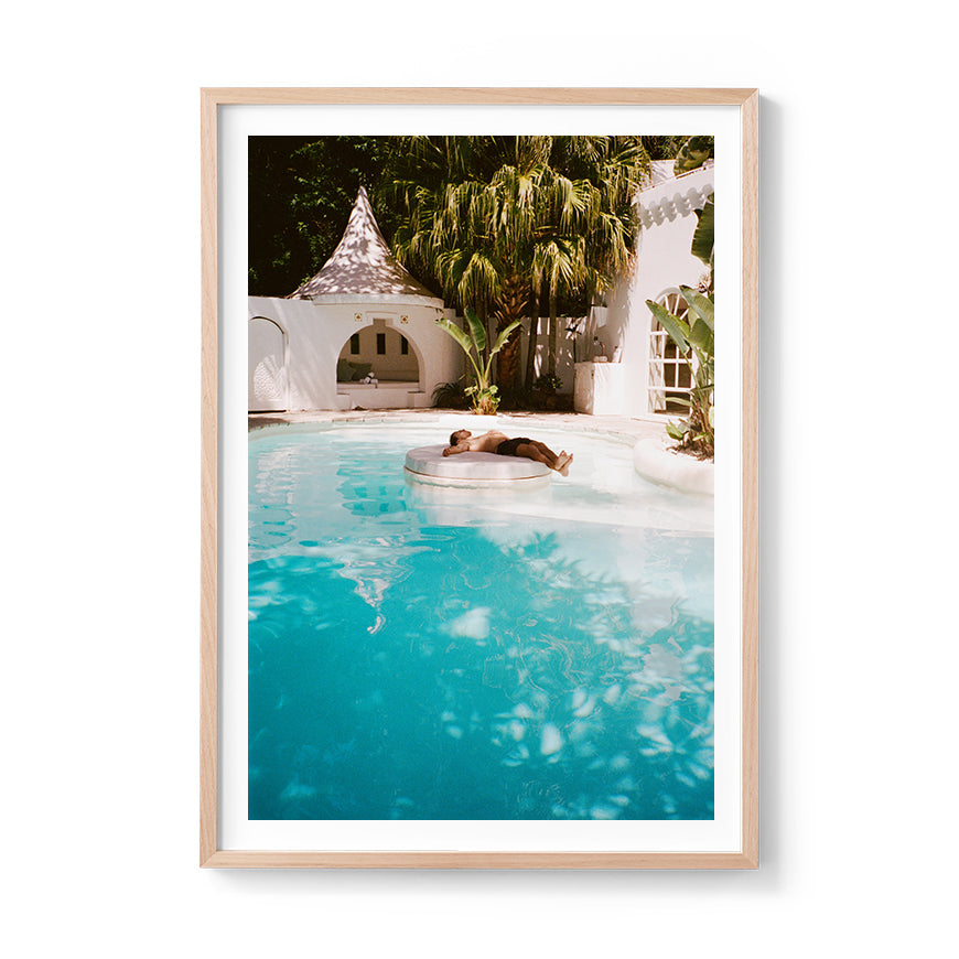 Sara's 'Zen' Print framed in an oak timber frame.