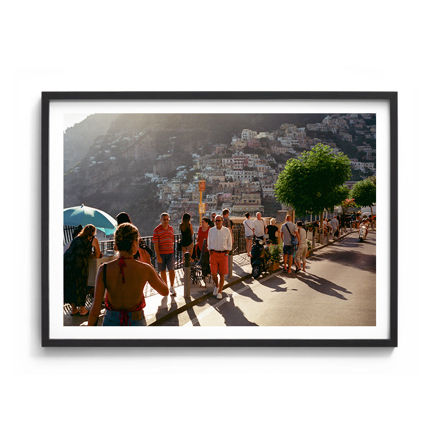 Sara's 'Magic Hour' print in a black timber frame.