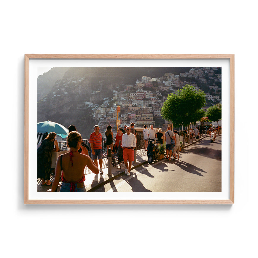 Sara's 'Magic Hour' print in an oak timber frame.