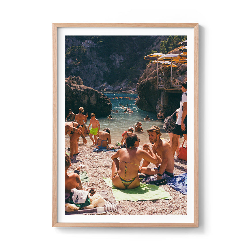 Sara's 'Passion' print framed in an oak timber frame.